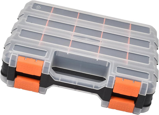  Double Side Tool Pièce Conteneur Pièces Boîte De Rangement Vis En Plastique Organisateurs Boîte Avec Séparateurs Amovibles Durée