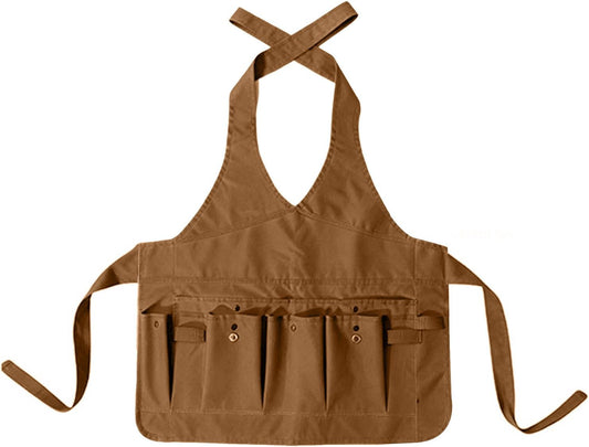  Tablier De Travail Professionnel Pour Jardinier Avec Poches à Outils Spacieuses, Sangle De Taille Confortable, Ceinture Réglable, Accessibilité à La Ferme, Tablier De Jardin