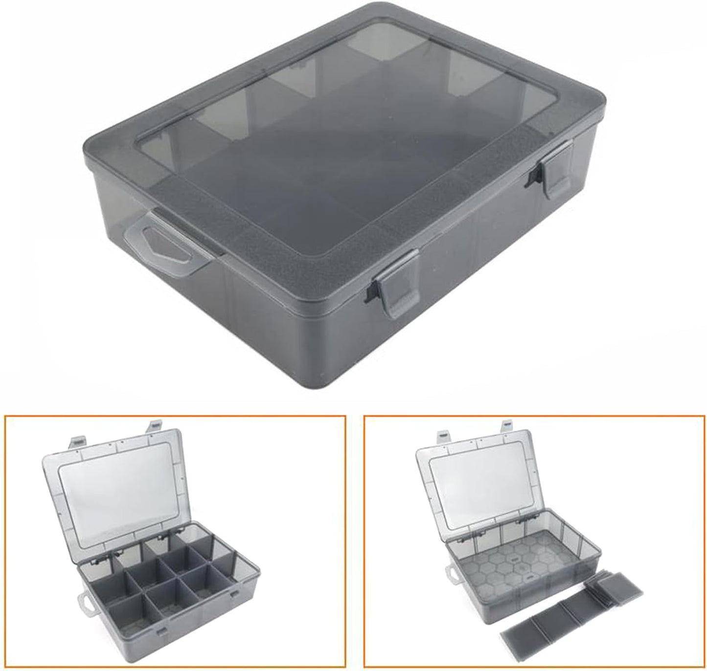  Boîte à Outils Avec Cloison Amovible Pour Vis De Petites Pièces Portables