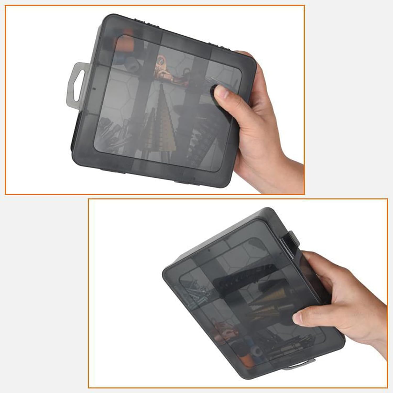  Boîte à Outils Avec Cloison Amovible Pour Vis De Petites Pièces Portables