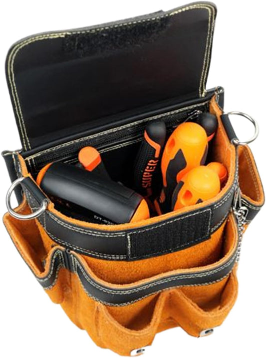  Générique Pochette De Ceinture À Outils,Sac De Ceinture Imperméable - Avec Bretelle Amovible Et Porte-Outil | Pour Les Travaux De Construction, D'Électricité, De Maintenance, De