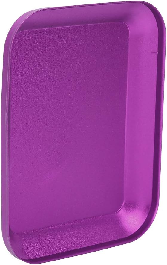  Qiilu Plateau Magnétique En Alliage D'aluminium Pour Petites Pièces, Plateau Magnétique, Vis, écrous De Rangement, Boulons (rouge) (violet)