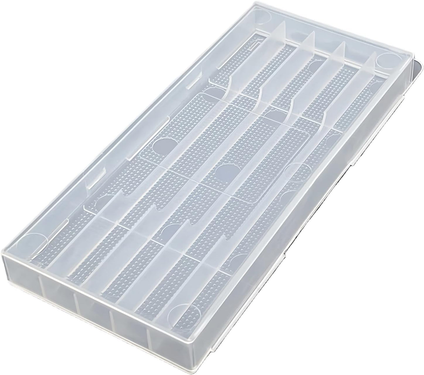  Boîte à Outils Transparente Robuste Avec Fermeture Sûre Et Crochet De Suspension Pour Accessoires, Cloisons Internes Et Crochets De Transport Pour Une Utilisation En Atelier