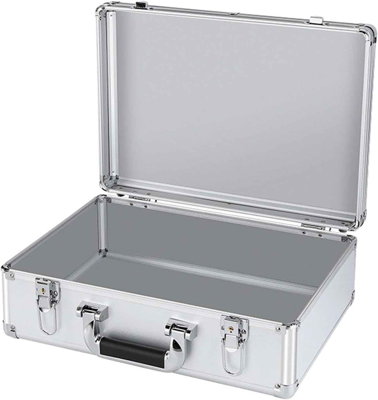  Générique Coffret à Outils En Alliage D'aluminium Avec Serrure, Portable, Grande Capacité, Pour Accessoires De Montage, Fournitures De Bureau, Atelier, Inte, Mot De Passe M