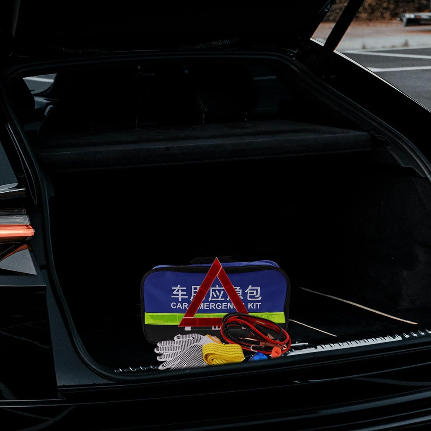  Jojofuny Trousse à Outils Pour Véhicule Multifonction Fiable En Abs Et Caoutchouc, Kit D'urgence Pour Inspections Automobiles Sur Route, 1 Set Pratique