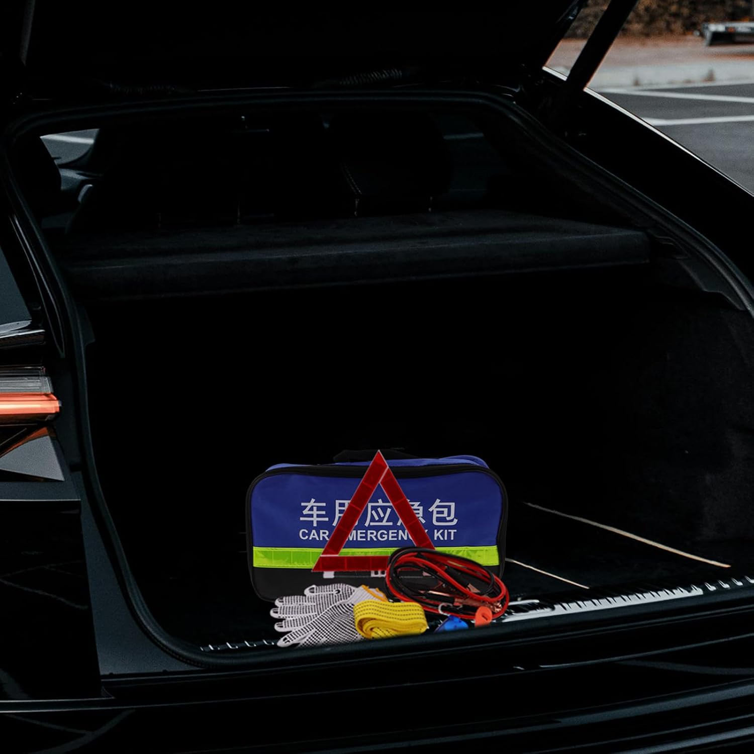  Jojofuny Trousse à Outils Pour Véhicule Multifonction Fiable En Abs Et Caoutchouc, Kit D'urgence Pour Inspections Automobiles Sur Route, 1 Set Pratique