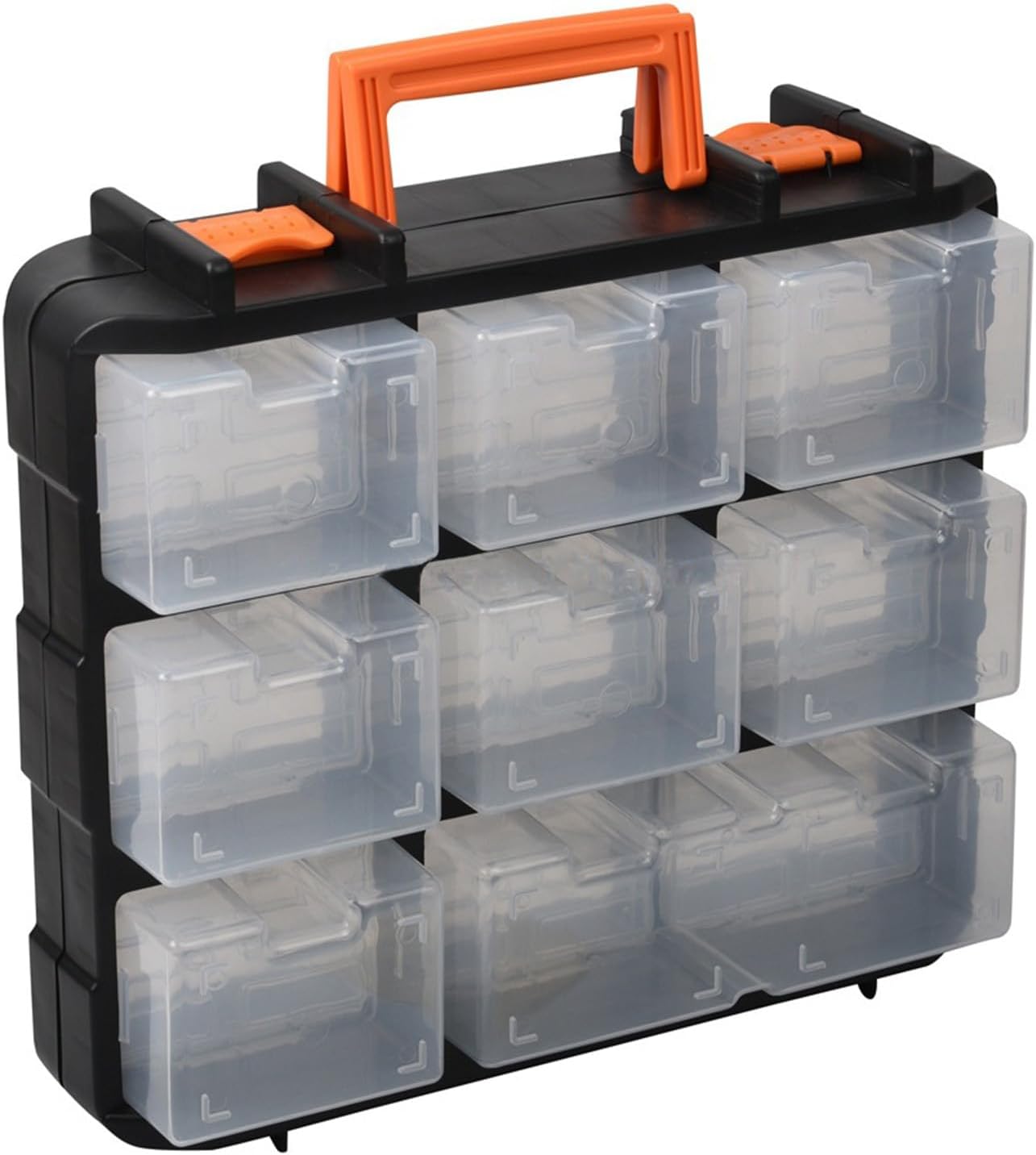  Boîte De Rangement Efficace Pour Outils Avec Couvercles Transparents Et Mécanisme De Verrouillage Robuste Pour L'entretien De La Maison, Projets En Plein Air, Couvercle Transparent