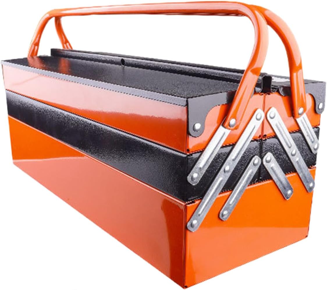 GENERIC Boîte à Outils Pliable Portable, Résistante à La Rouille, Durable, Design Multifonction Peu Encombrant, Taille Compacte, Idéale Pour Le Bureau, Le Garage, La Maison