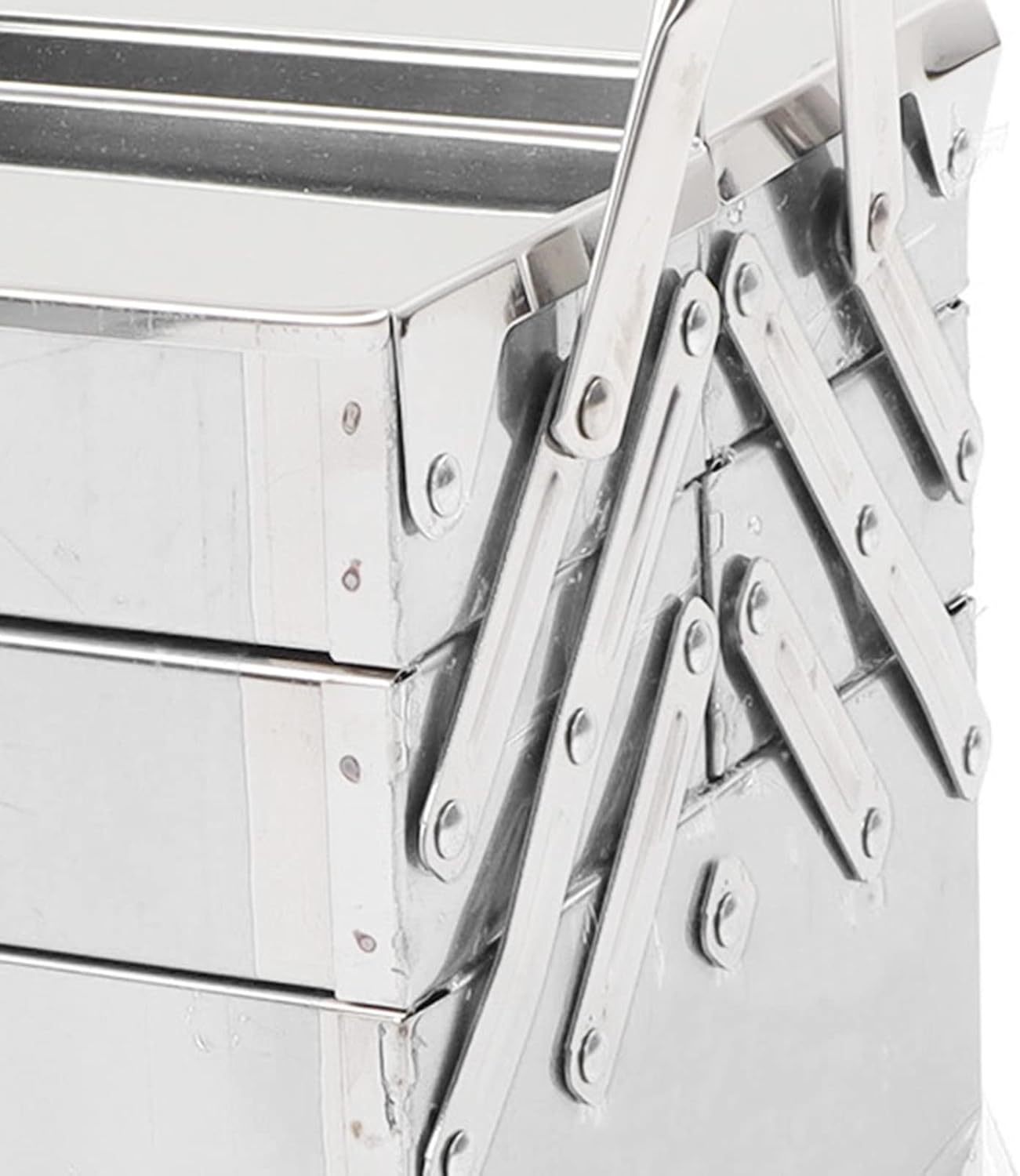  Boîte à Outils Cantilever En Métal, Multifonctionnelle, Haute Dureté, Facile à Nettoyer, Portable, Rétractable, Boîte à Outils Pour Entretien Automobile (460)