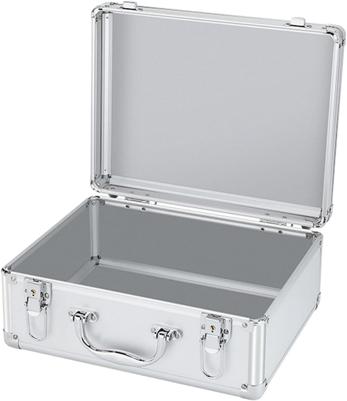  Générique Coffret à Outils En Alliage D'aluminium Avec Serrure, Portable, Grande Capacité, Pour Accessoires De Montage, Fournitures De Bureau, Atelier, Inte, Mot De Passe M