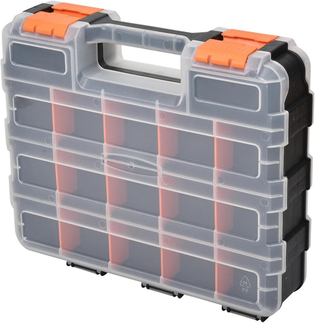 GENERIC Boîte De Rangement Pour Petites Pièces, Boîte De Rangement à 34 Compartiments, Organisateur De Boulons Et écrous | Organiseur à Outils Double Face, Boîte De Rangement Idéale Pour Vis, écrous, Petites