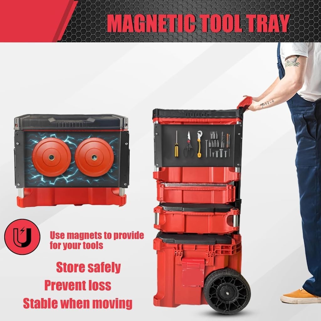  Plateau D'établi Magnétique Pliable Pour Outils Et Espaces De Travail Extensibles