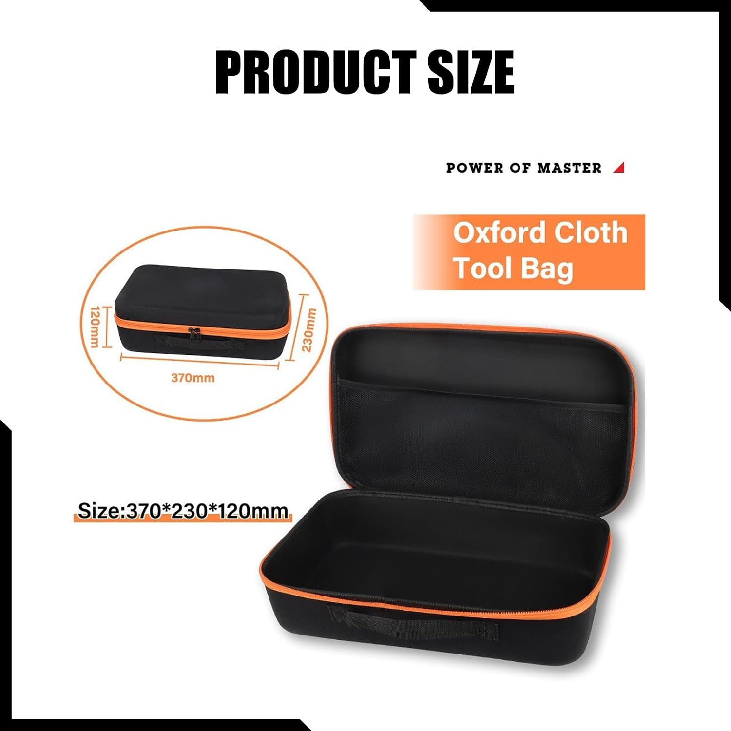  Sac De Rangement Outils Trousse Outils Rouleau Oxford Sac Rigide Portable Rangement Accessoires Boîte Outils Multifonction Pour Professionnels Atelier, Orange