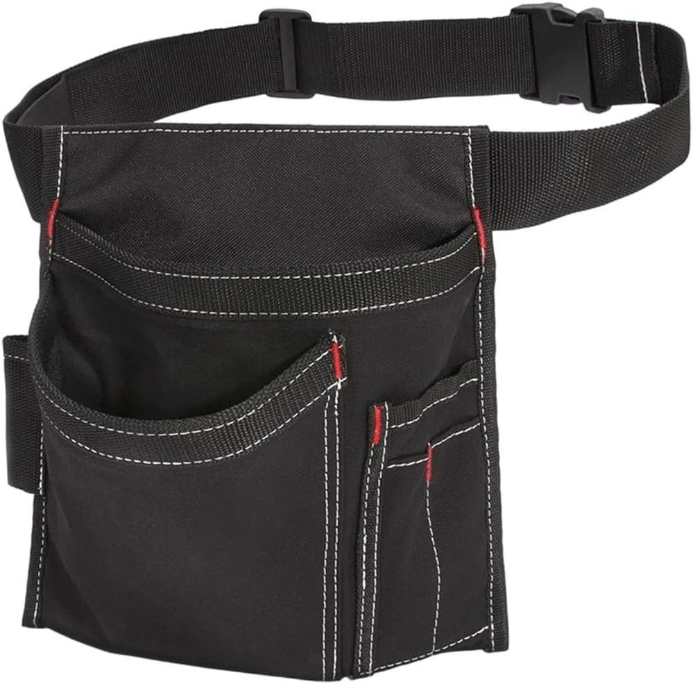  Pochette Porte-Outils À Poches Multiples, Utilitaire Simple Face, Tablier De Travail Ajustable Pour Charpentier, Jardinier, Bricoleur, Ceinture De Travail Résistante