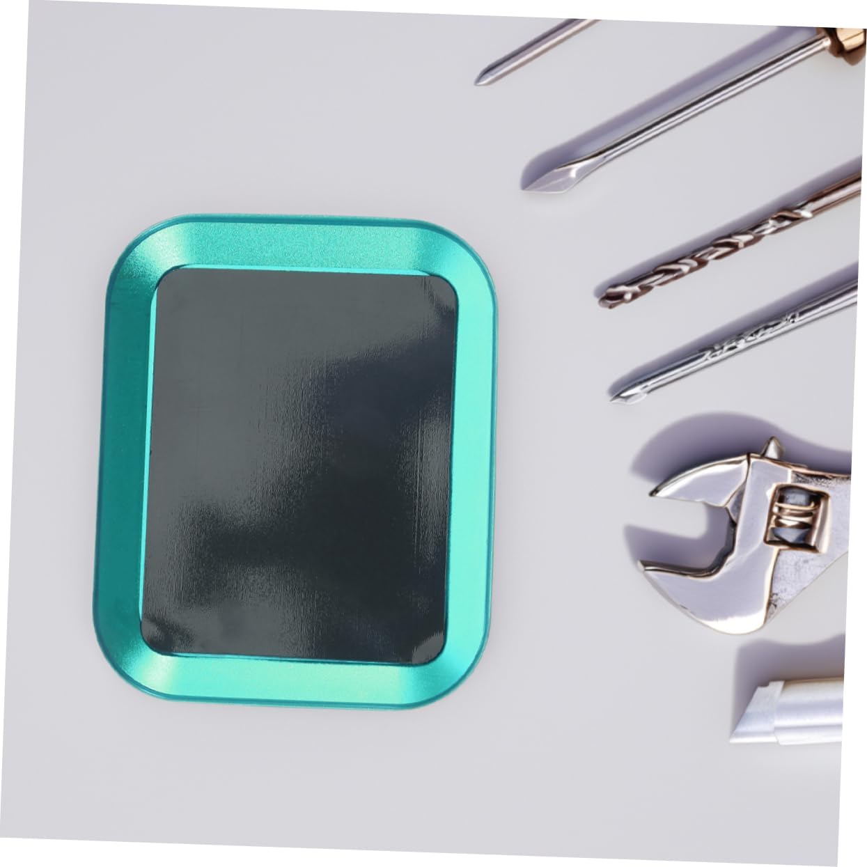  Ciieeo Lot De 2 Plateaux À Vis Magnétiques Porte-Vis Magnétiques Organiseur De Pièces Support De Boulons Magnétiques Support De Pièces Magnétiques En Alliage D'Aluminium