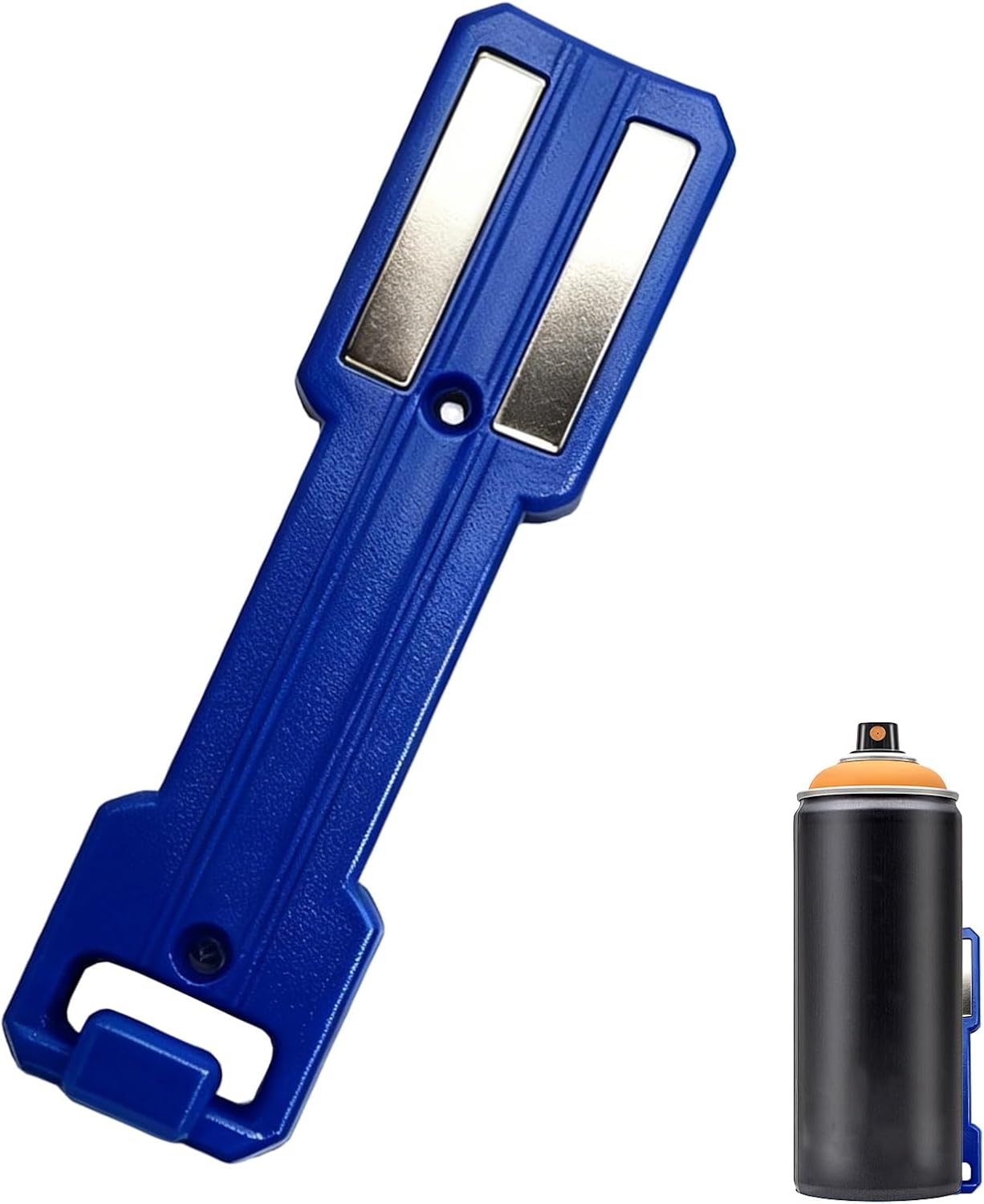  Magnetic Spray Can Holder - Wall Mount Storage For Aerosol Cans | Steel Construction With Strong Magnets, Space Saving Organizer For Garage Workshop Tool Shed Use 1.187 × 4.126 In