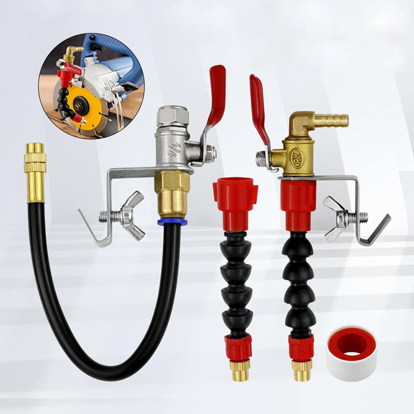  Dispositif De Pulvérisation D'eau De Coupe De Pierre Efficace Pour Meuleuse D'angle Prolonge La Durée De Vie De L'outil Pour Couper L'eau En Aluminium Intérieur Et Extérieur