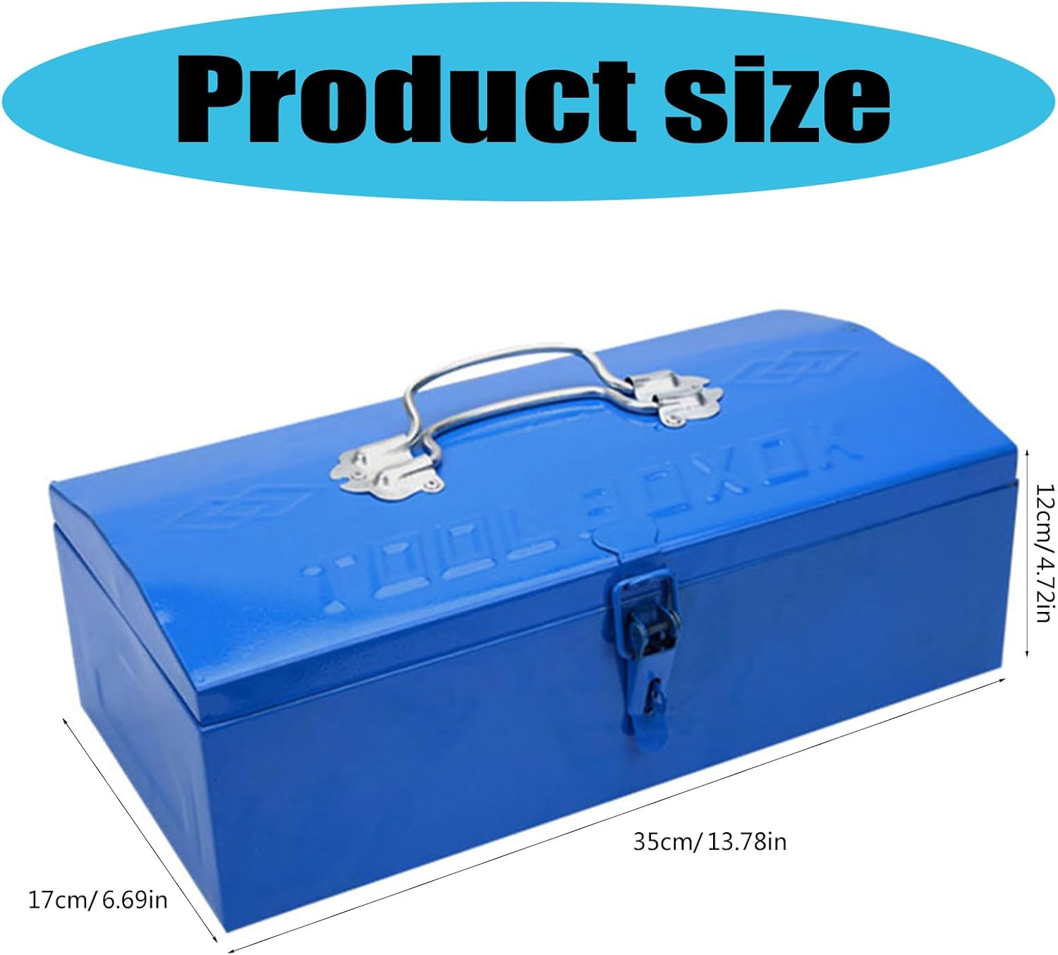  Housse De Rangement En Métal, En Tôle De Fer, Boîte à Outils, Pour Une Organisation Efficace Et Un Transport Facile, Différents éléments, Boîte De Rangement En Métal