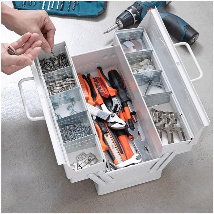  Caisses à Outils Boîte à Outils Blanche For La Maison, Boîte For étudiants En Art, D'électricien De Voiture, Réparation Matériel