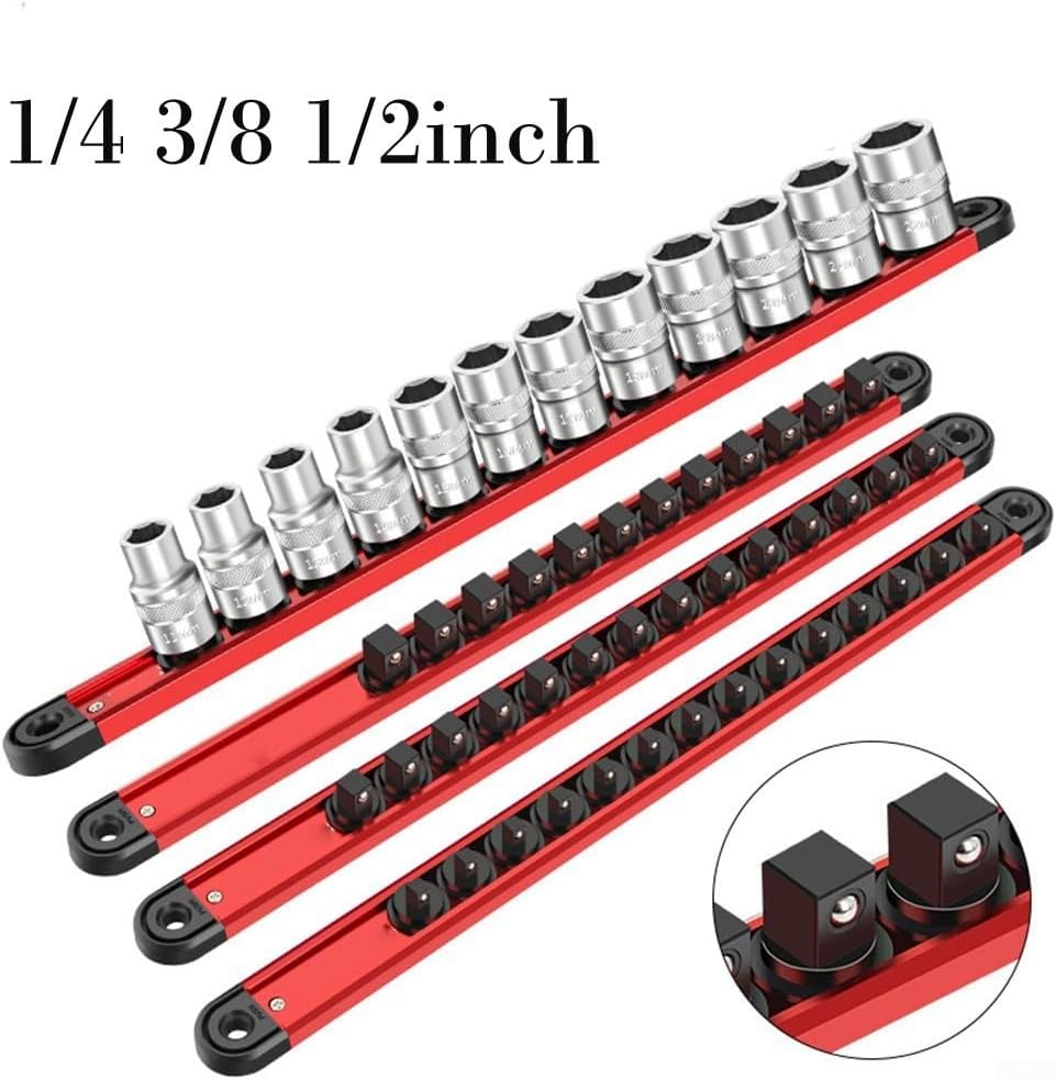  Plateau Magnétique En Aluminium Avec Clip De Rotation à 360 Degrés Pour Organiser Les Douilles De 6,35 Mm, 9,5 Mm Sans Effort
