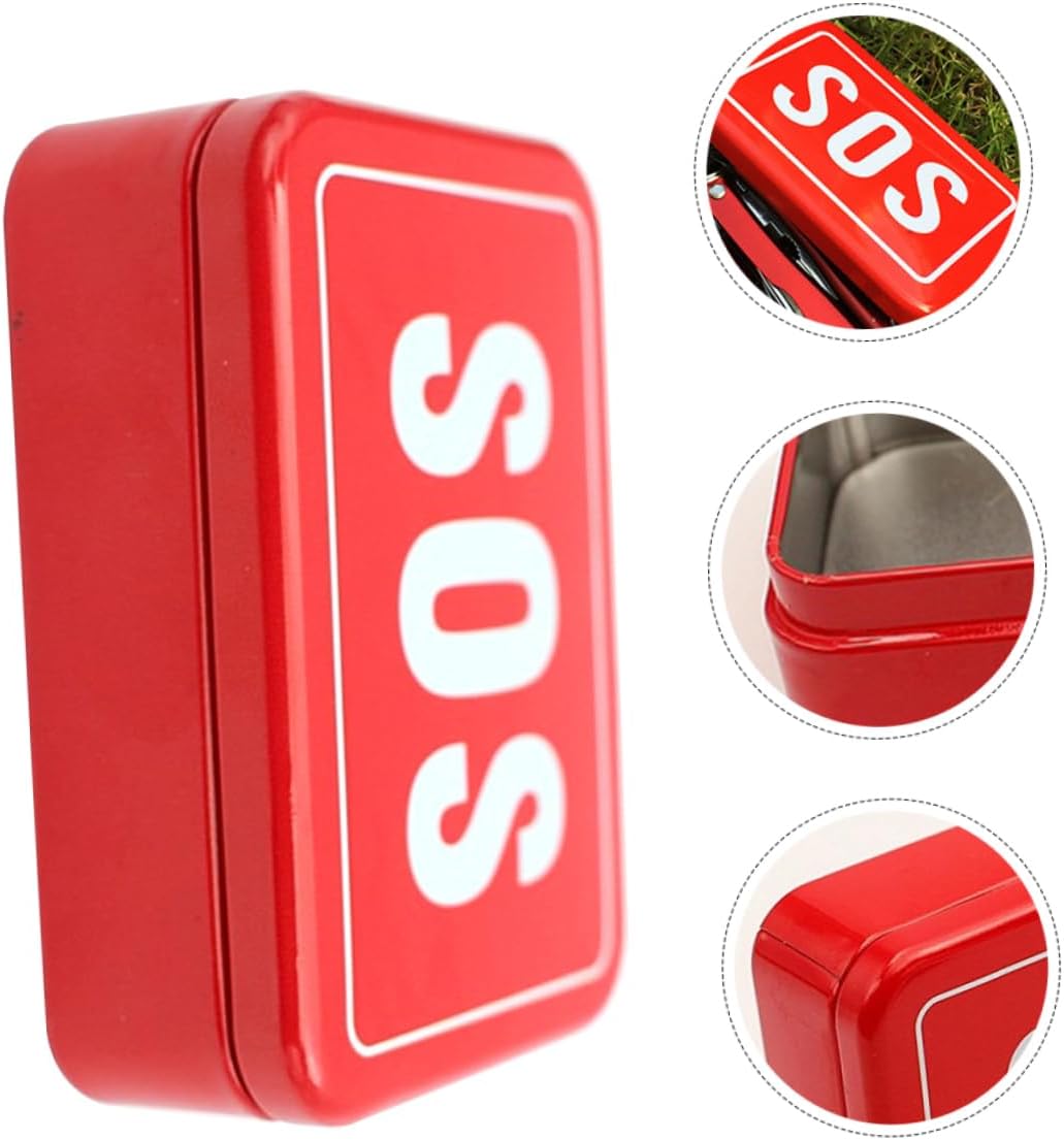  BESTonZON 4 Pièces Boîte De Rangement Pour Outils Extérieurs De Tinplate Pratique Et Pour Camping Activités Plein Air
