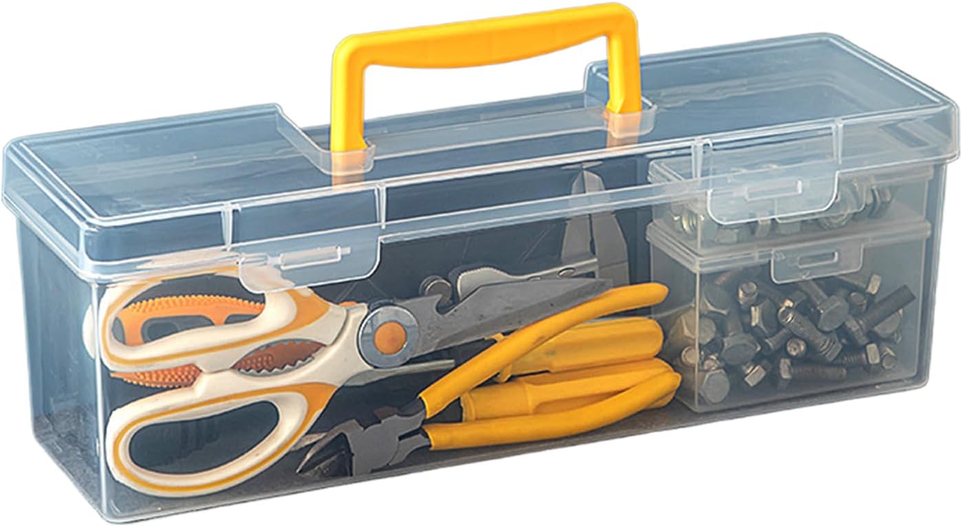  Organisateur De Petite Boîte À Outils | Organisateur De Petits Éléments - Conteneur Transparent À Compartiments Pour Bricolage Électronique Établi Garage