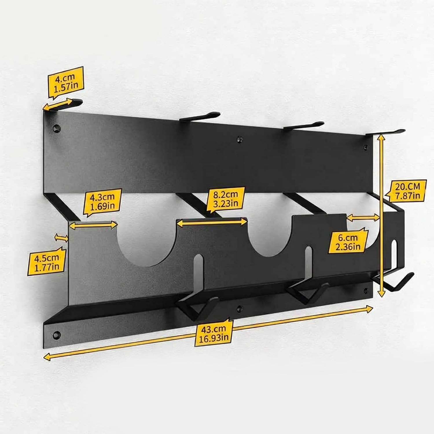 Support à Outils électriques Professionnel Avec Design Ouvert Pour Meuleuses, Clés Et Organisation D'atelier, Planificateur D'outils électriques