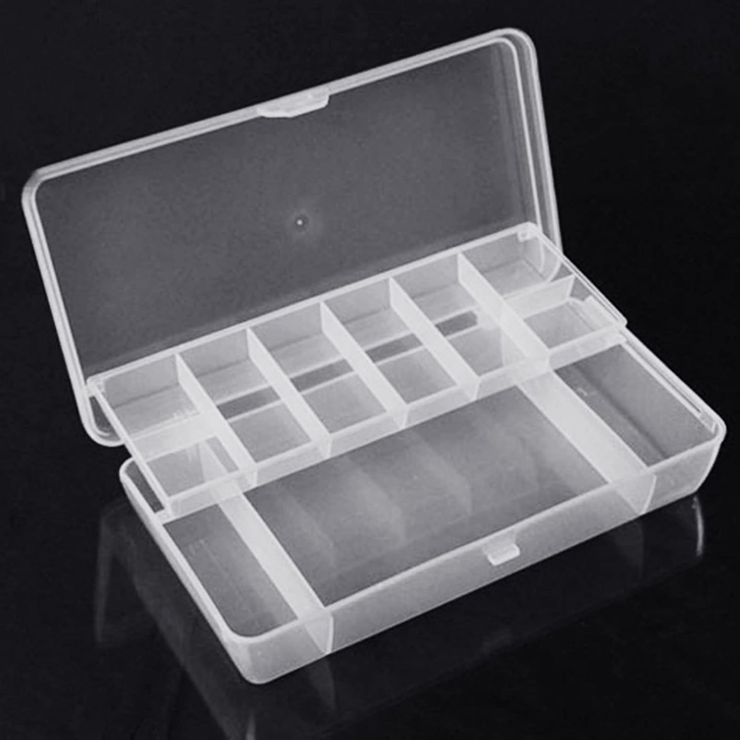  Boîte à Outils Compacte Avec Boucle Double Face Pour Organiseur De Leurres De Pêche - Léger - Grande Capacité Avec Compartiments Avec Séparateurs