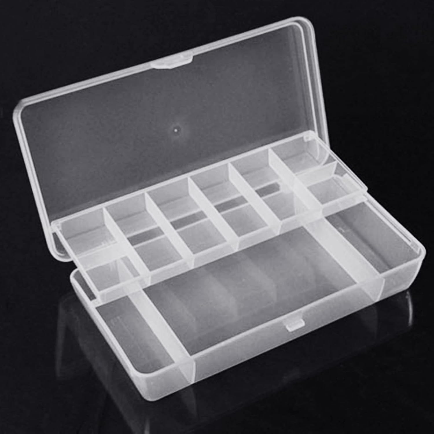  Boîte à Outils Compacte Avec Boucle Double Face Pour Organiseur De Leurres De Pêche - Léger - Grande Capacité Avec Compartiments Avec Séparateurs
