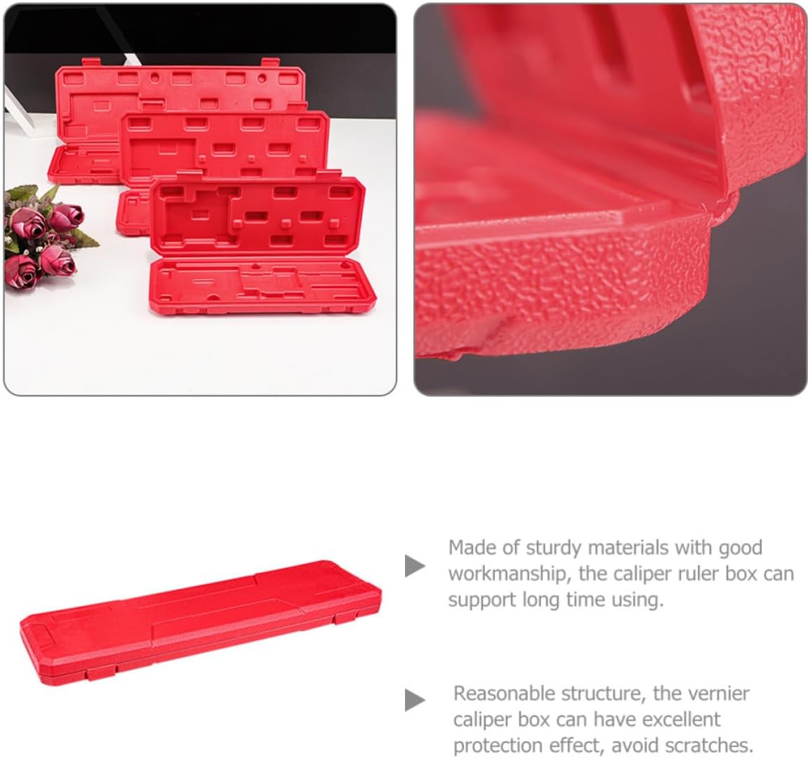  Healvian Boîte à Pied à Coulisse En Plastique Rouge Légère Et Portable Pour Rangement Et Transport Lors De Voyages