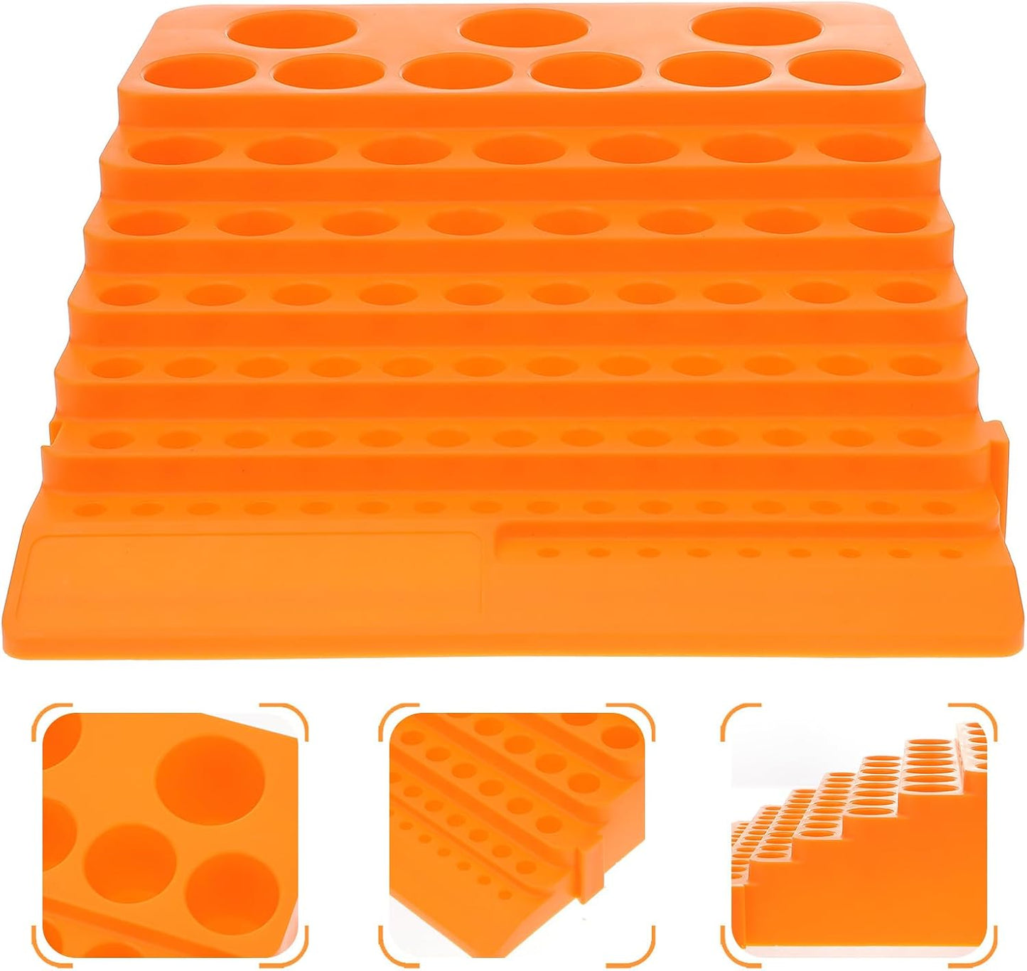  Ciieeo Organisateur De Forets Et Embouts 84 Emplacements En Plastique Rigide, Support Compact Pour Fraises, Adapté Au Rangement D'Outils En Atelier