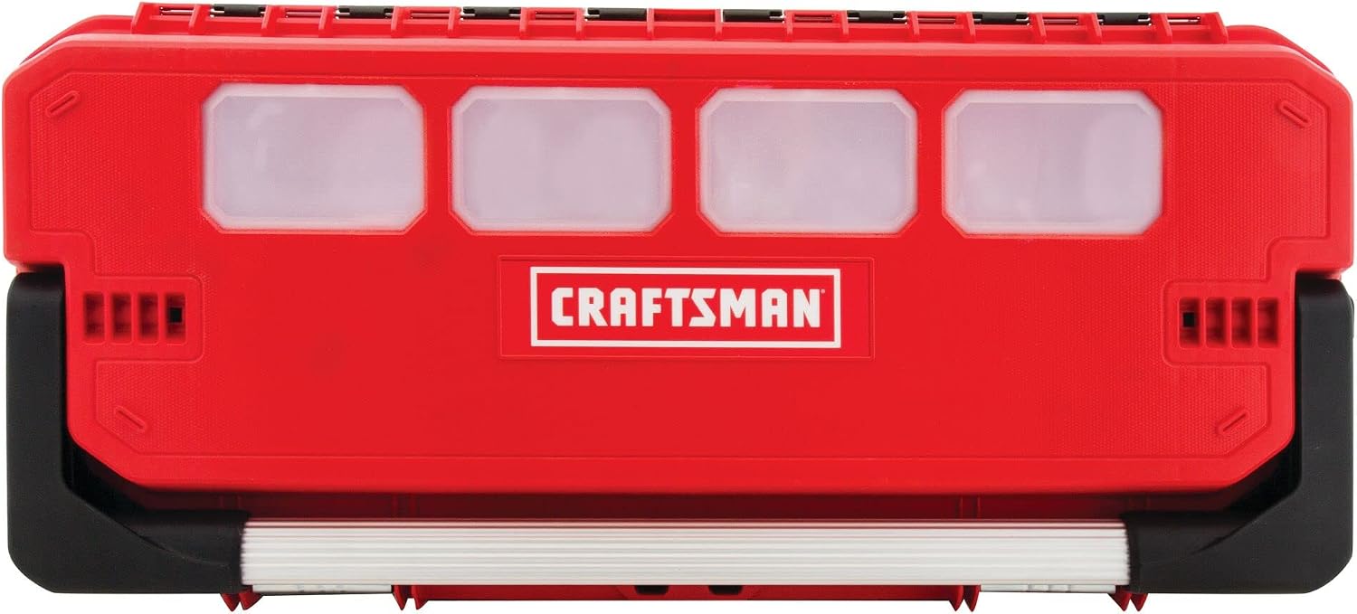  CRAFTSMAN Boîte à Outils, 66 Cm, Résistante à La Poussière Et à L'eau, Grande (CMST26320L)