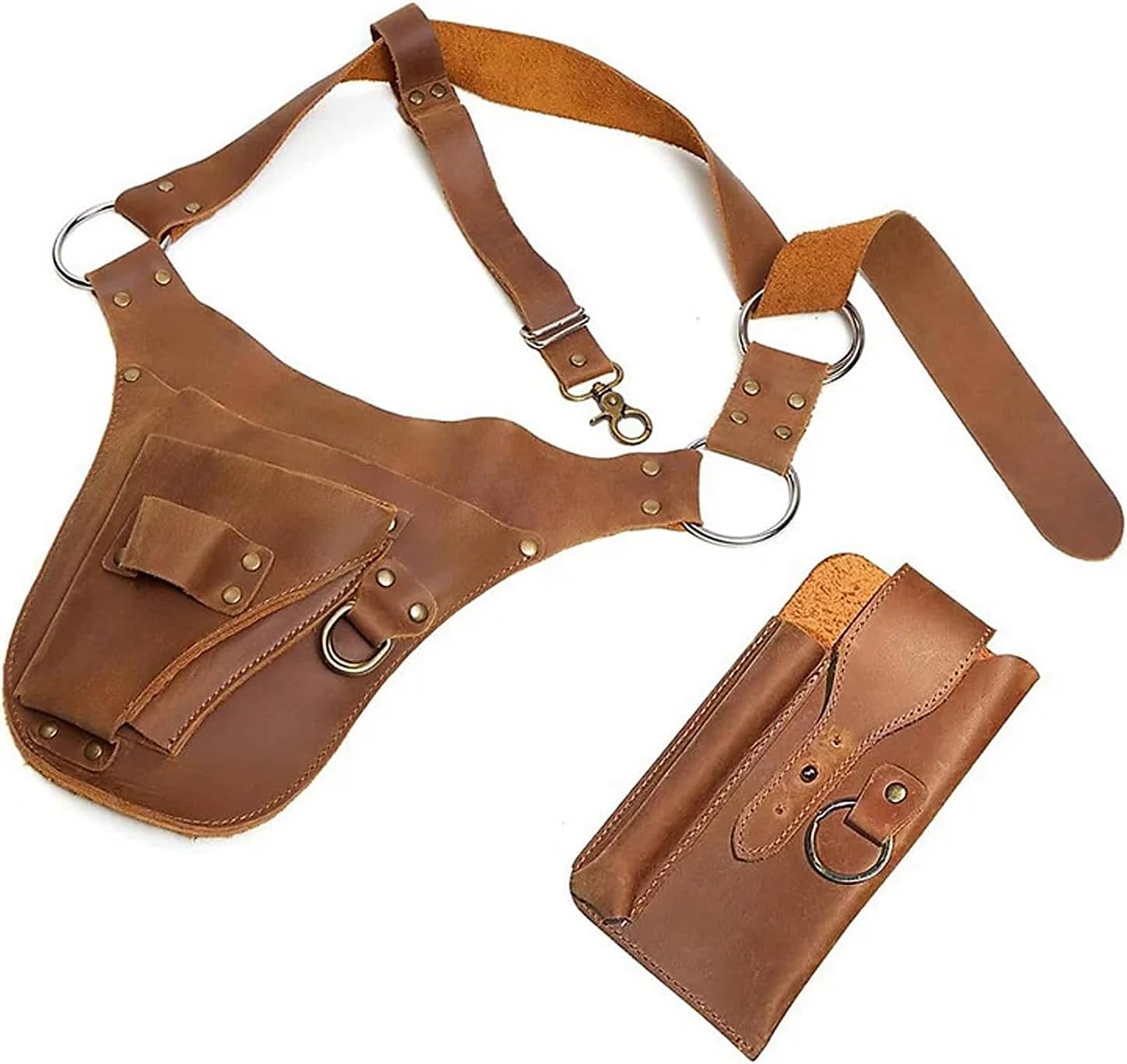  Pochette De Ceinture à Outils Multipoches Sur Un Seul Côté Pour Charpentiers Et Constructeurs, Sac De Ceinture D'électricien Renforcé Pour Homme Et Femme