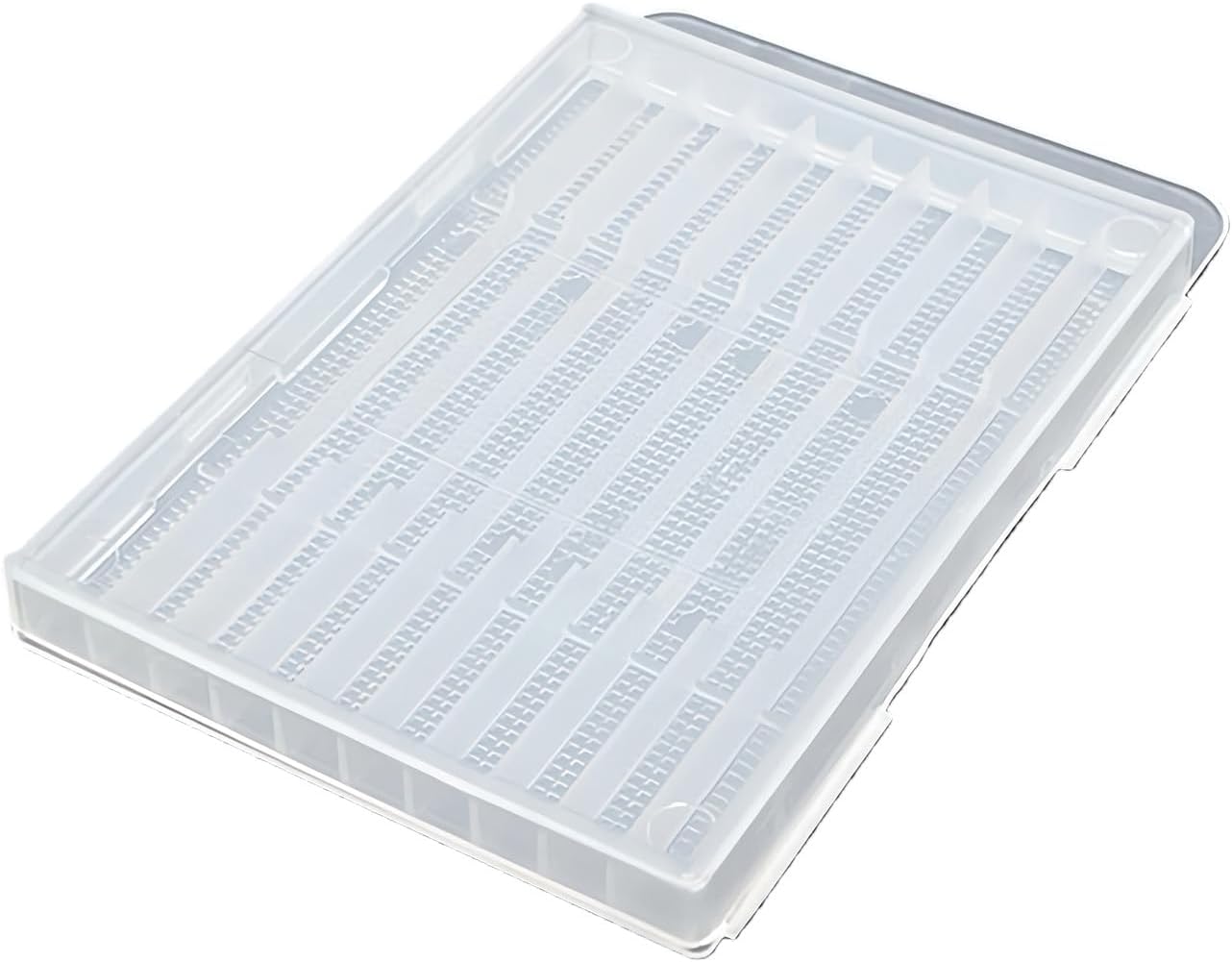  Boîte à Outils Transparente Robuste Avec Fermeture Sûre Et Crochet De Suspension Pour Accessoires, Cloisons Internes Et Crochets De Transport Pour Une Utilisation En Atelier