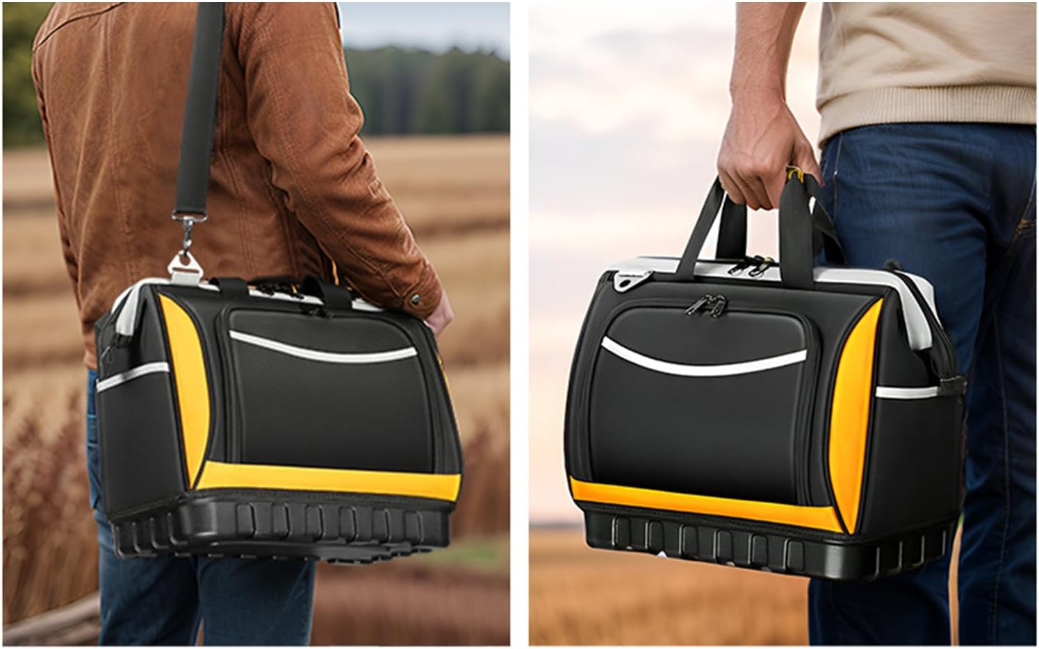 GENERIC Organisateur De Sac à Outils - Sac Pour électricien Multi-poches, Sac Imperméable à Dur, Construction De Matériaux , Réparations à Domicile, Utilisation De Garage, Rangement, P