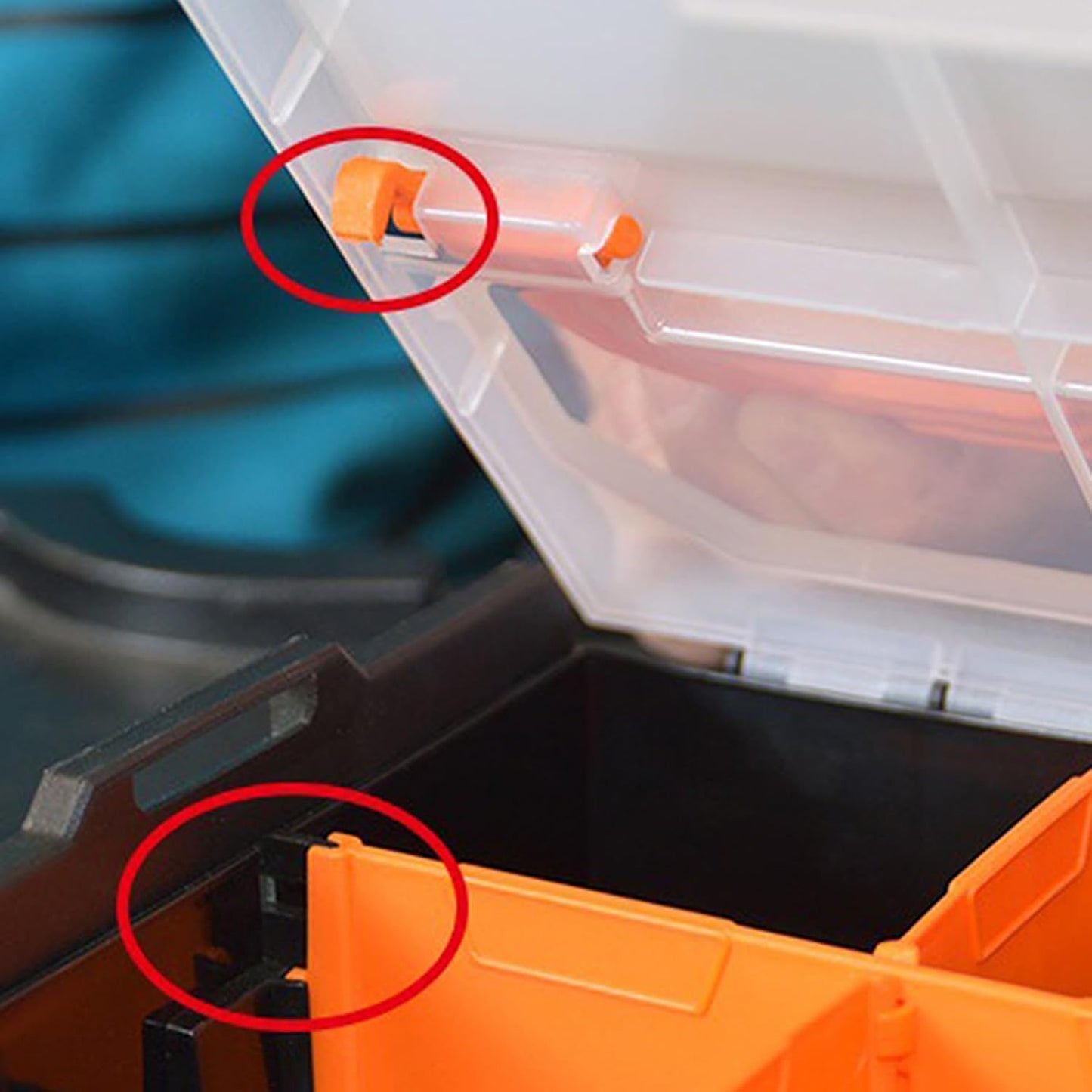  Boîte De Rangement Portable Multi-grilles Pour Outils Fabriquée à Partir De Polypropylène Renforcé Et Fond Antidérapant En Polypropylène