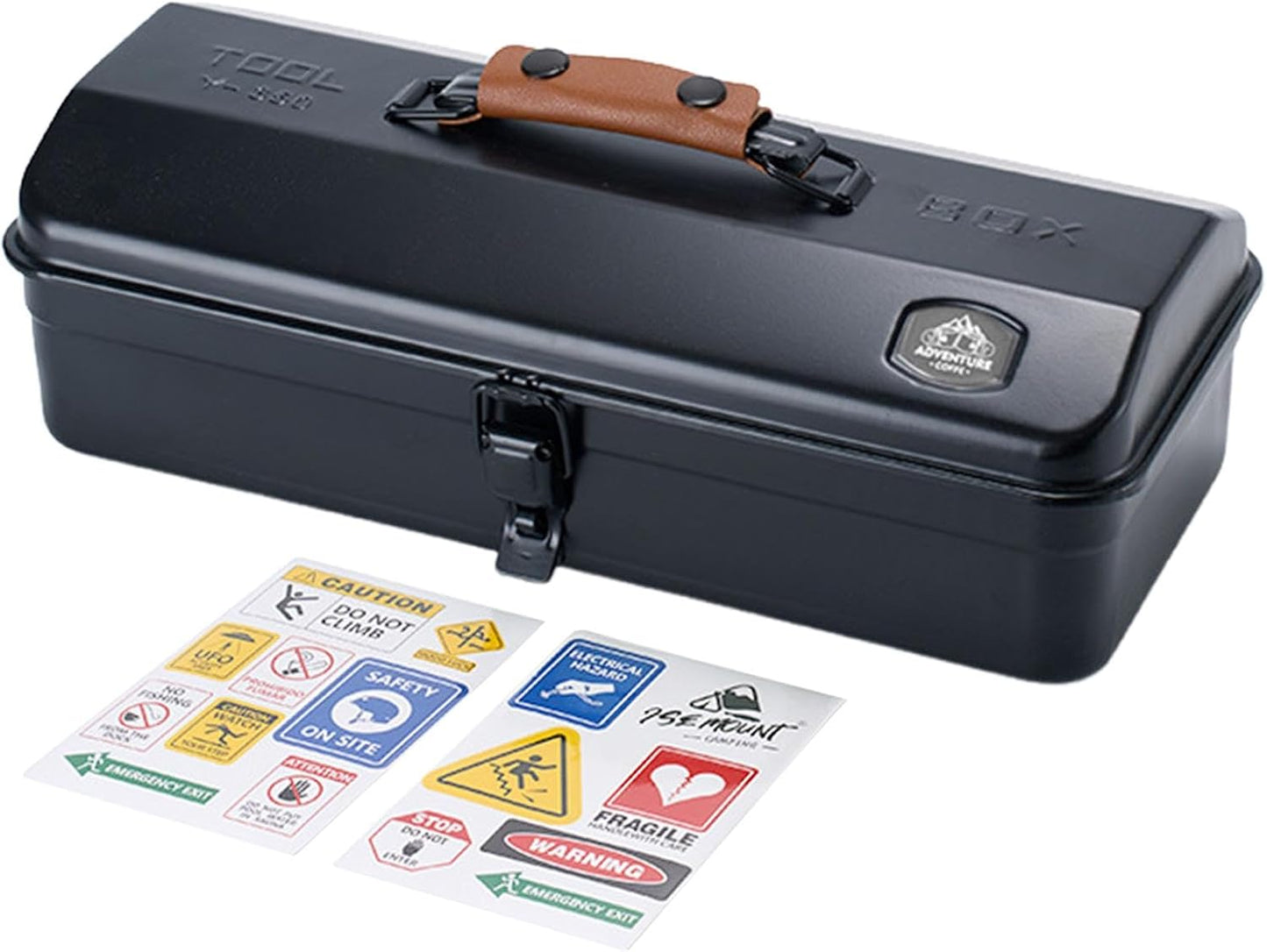  Boîte à Outils Portable | Valise Portable De Camping – Boîte à Outils Portable En Fer Pour Activités De Plein Air Avec Autocollants
