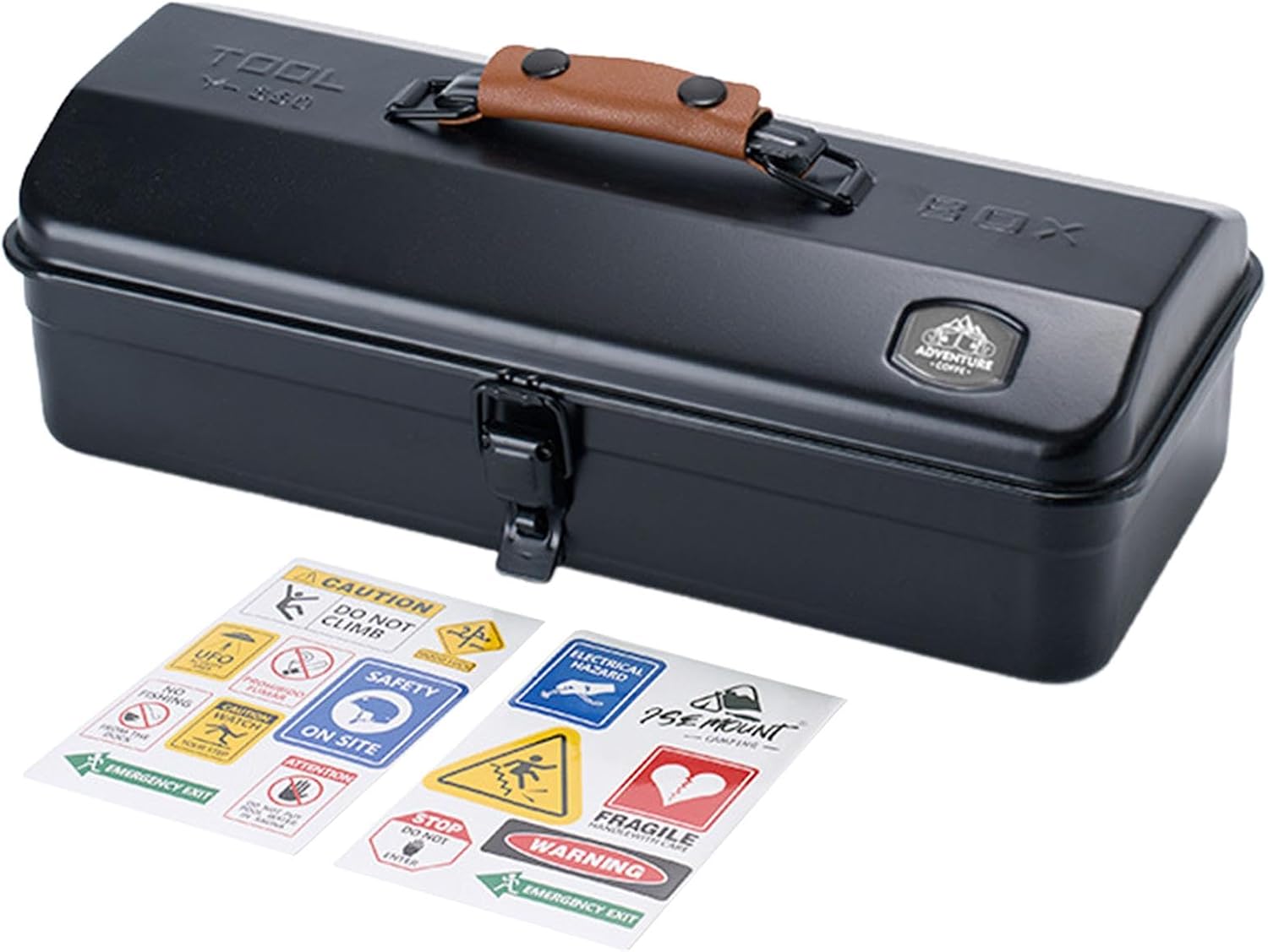 Boîte à Outils Portable | Valise Portable De Camping – Boîte à Outils Portable En Fer Pour Activités De Plein Air Avec Autocollants