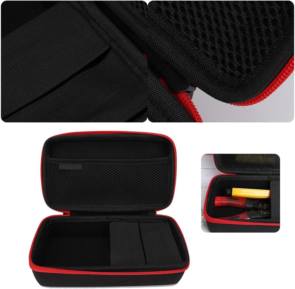  Mini Boîte à Outils Portable, Sac à Outils Noir EVA Coque Rigide Mutispandex Quincaillerie Boîte De Rangement D'outils
