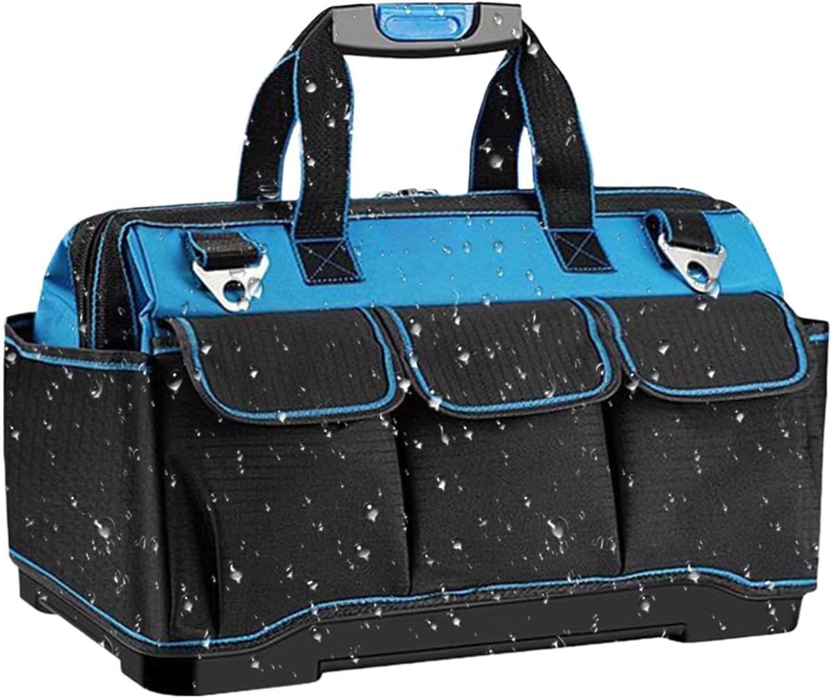 GENERIC Oxford Sac à Outils Robuste Et étanche Multi-poches | Sac à Outils électriques De Grande Capacité, Pour L'extérieur, Les Voyages, La Construction, La Réparation De Voiture, La Maison, Le Garage, Le
