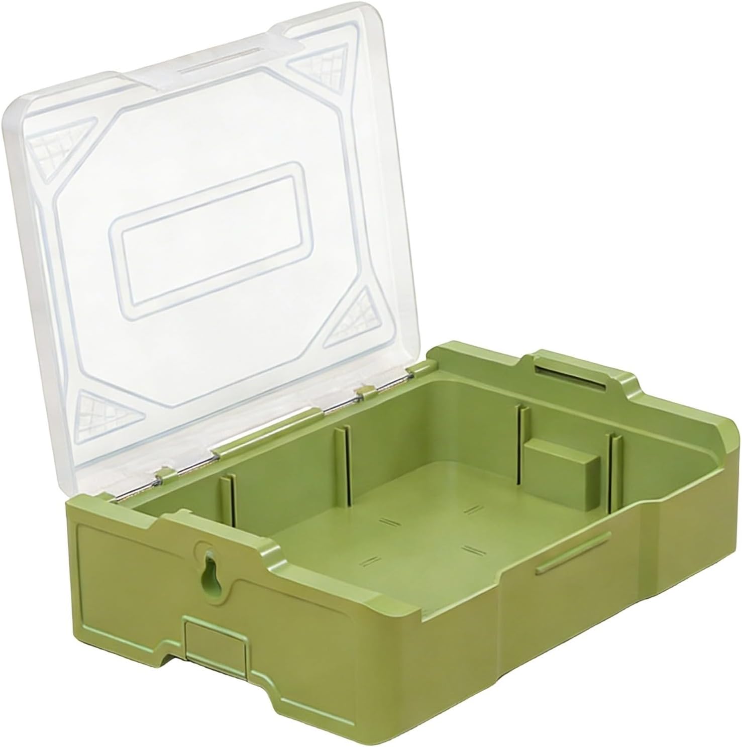  Bac Empilable Pour Organiser Les Outils, Les Jouets, Fenêtre Transparente, Boîte De Rangement Empilable Avec Couvercle Pour L'organisation