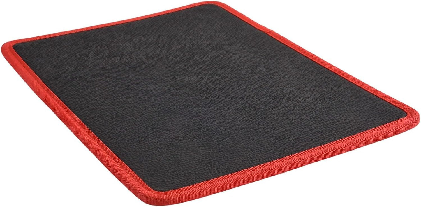  Ensemble De Porte-outils Magnétique Pour Réparation De Voiture, Tapis De Rangement Rouge Et Noir Avec Support à Vis Sécurisé, Plateau Polyvalent Pour Les Mécaniciens Et Les Bricoleurs Pour Garder