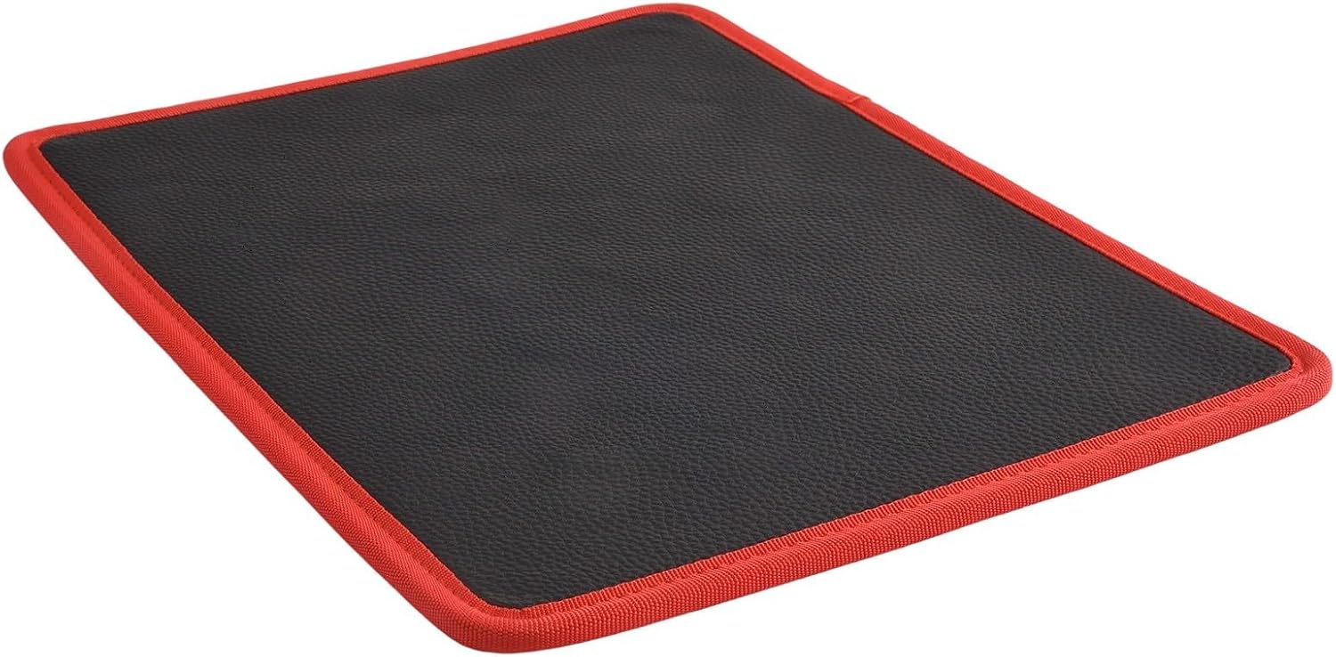  Ensemble De Porte-outils Magnétique Pour Réparation De Voiture, Tapis De Rangement Rouge Et Noir Avec Support à Vis Sécurisé, Plateau Polyvalent Pour Les Mécaniciens Et Les Bricoleurs Pour Garder