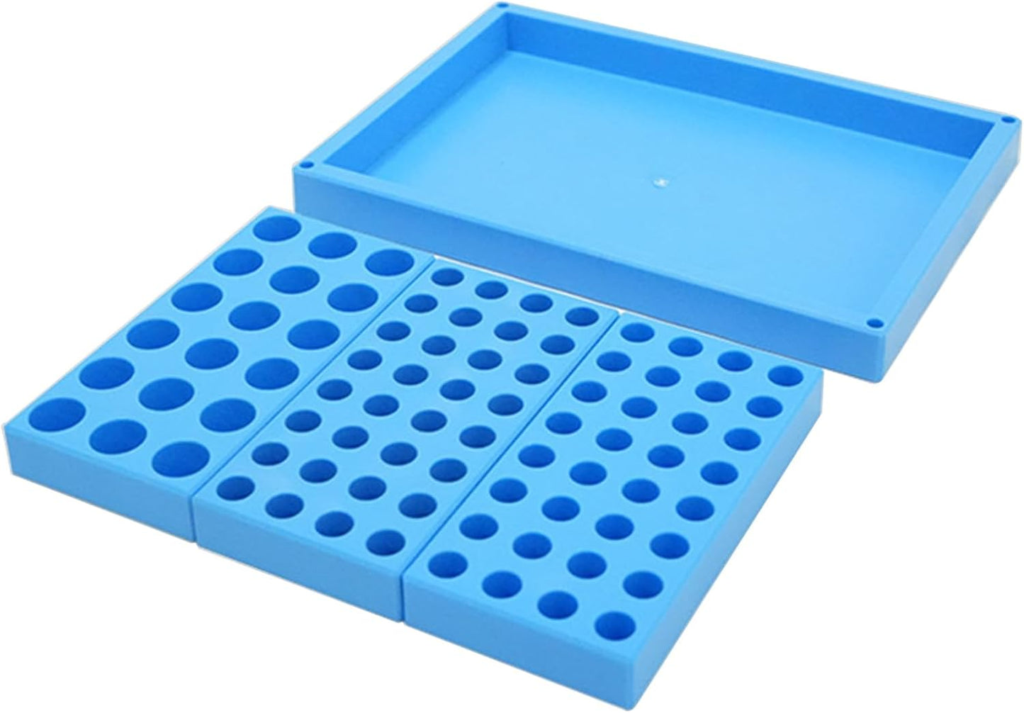  Boîte De Rangement à Outils Multi-trous Haute Capacité Pour Forets Et Fraiseuses En ABS Solide Compatible Avec Les étiquettes