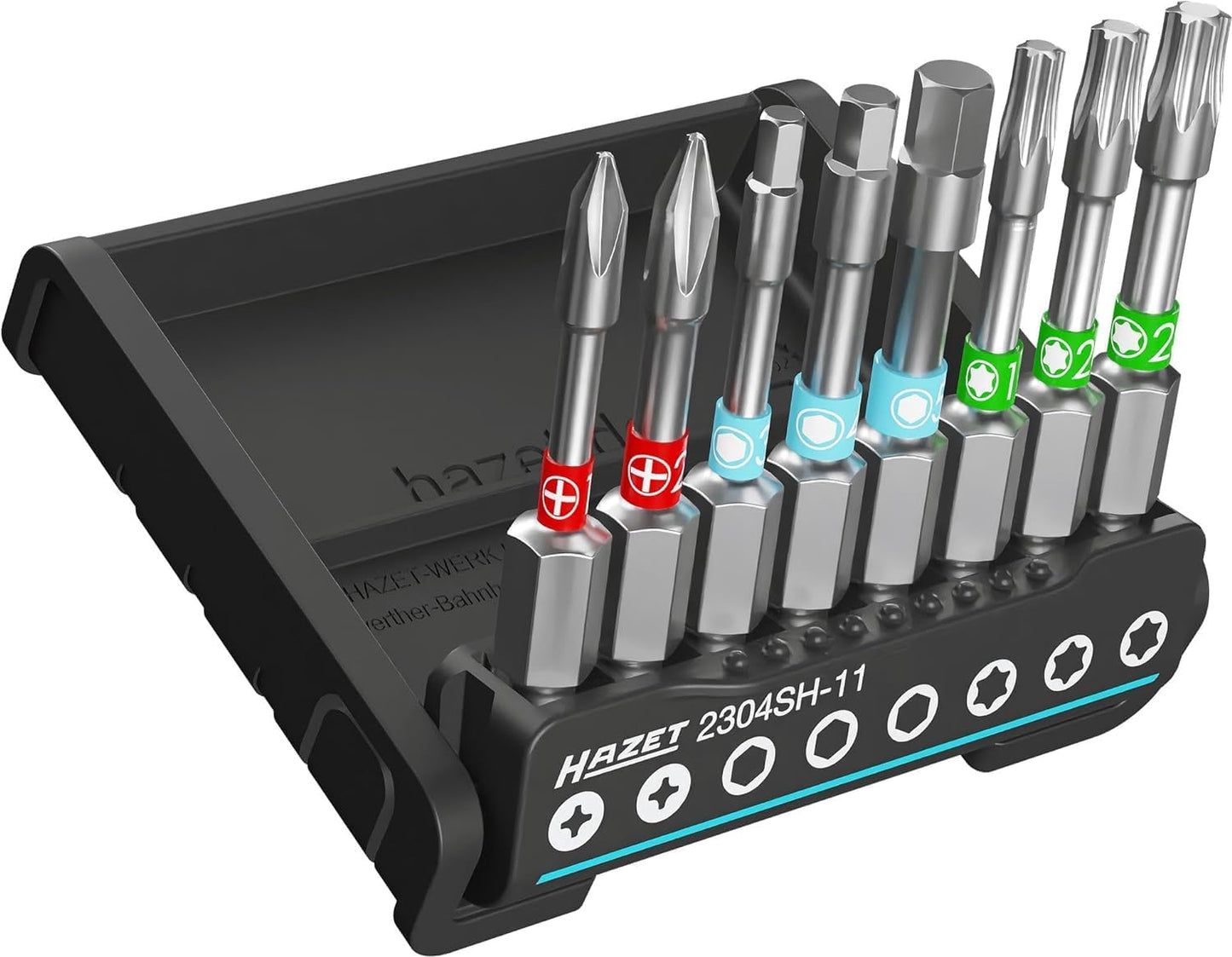  HAZET - Smart Holder 2304SH-2I Porte-outils Pratique 16 Pièces I Sortie : 6,3 (1/4 Pouce) IRangement Des Pièces Métalliques, Ordre, Organisation I Fabriqué En Allemagne'.