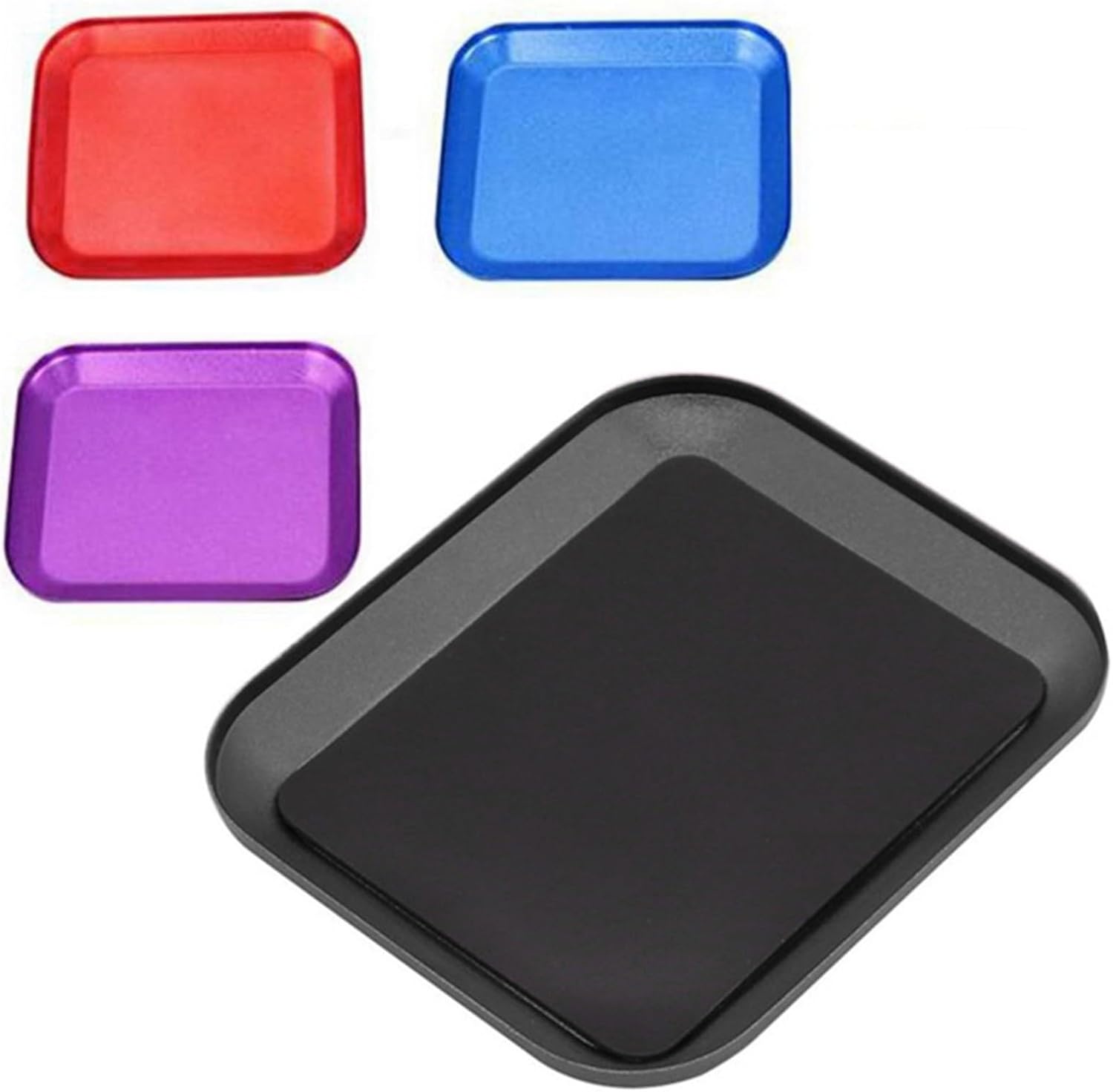  Plateau à Vis Magnétique, Pour Ranger Des écrous, Des Boulons, Des Pièces En Alliage D'aluminium, Pour Réparation De Téléphone, Atelier, Organisateur D'outils à Forte Tenue, Noir (rouge)