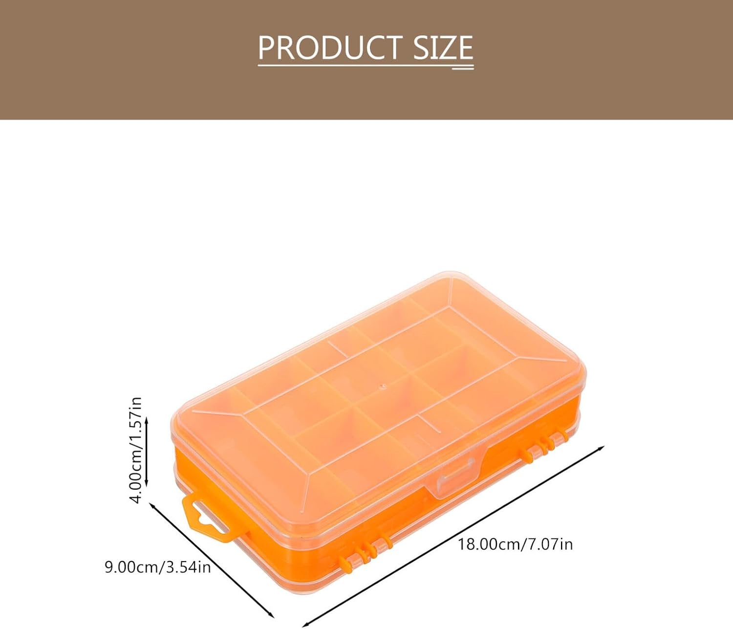  Vaguelly 1 Boîte De Rangement Pour Petites Pièces, Boîte à Outils Double Face Avec Séparateurs Amovibles En Plastique Pour Vis, Boulons, écrous