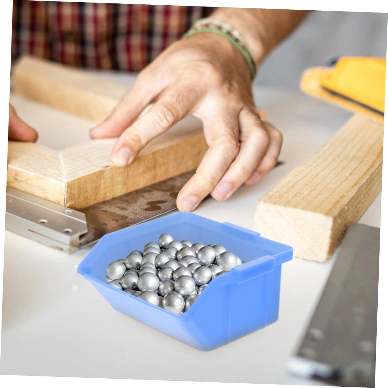  Housoutil 4 Pièces Bacs De Rangement Plastique Boîtes Pour Accessoires Coffrets De Rangement Boîtes à Outils Entrepôt