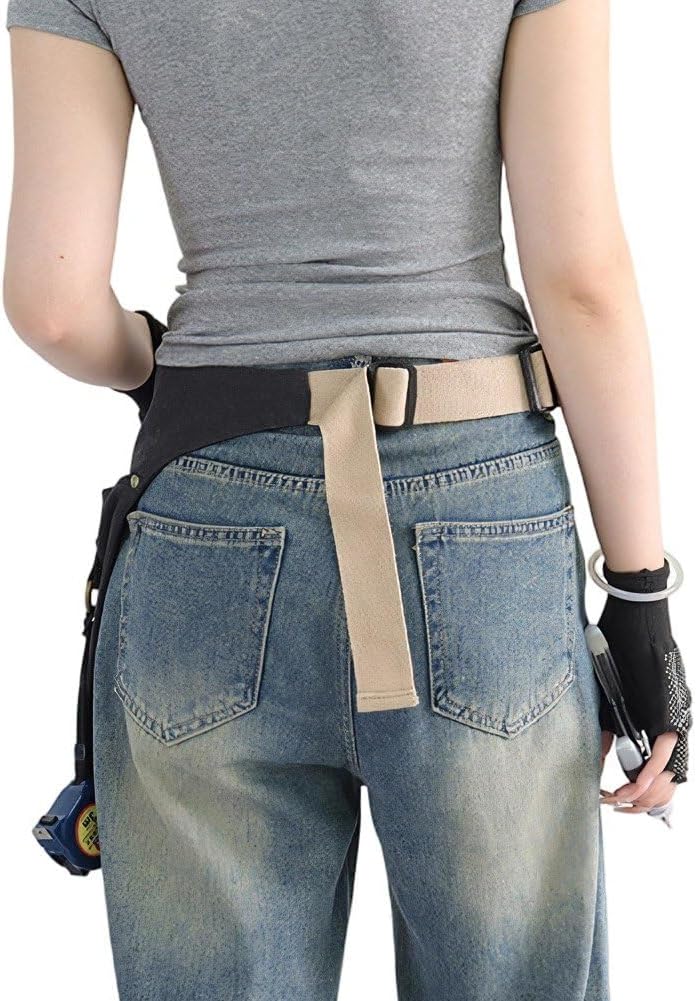  Tablier De Travail Multifonctionnel Ajustable Avec Ceinture Porte-Outils Pochette De Ceinture, Organisateur D'outils Avec Boucle Pour Bricoleur, Menuisier À Tout Faire