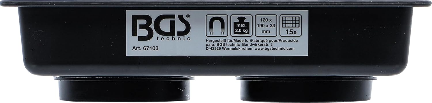  BGS 67103 | Bol Magnétique | 15 Compartiments | 120 X 190 Mm